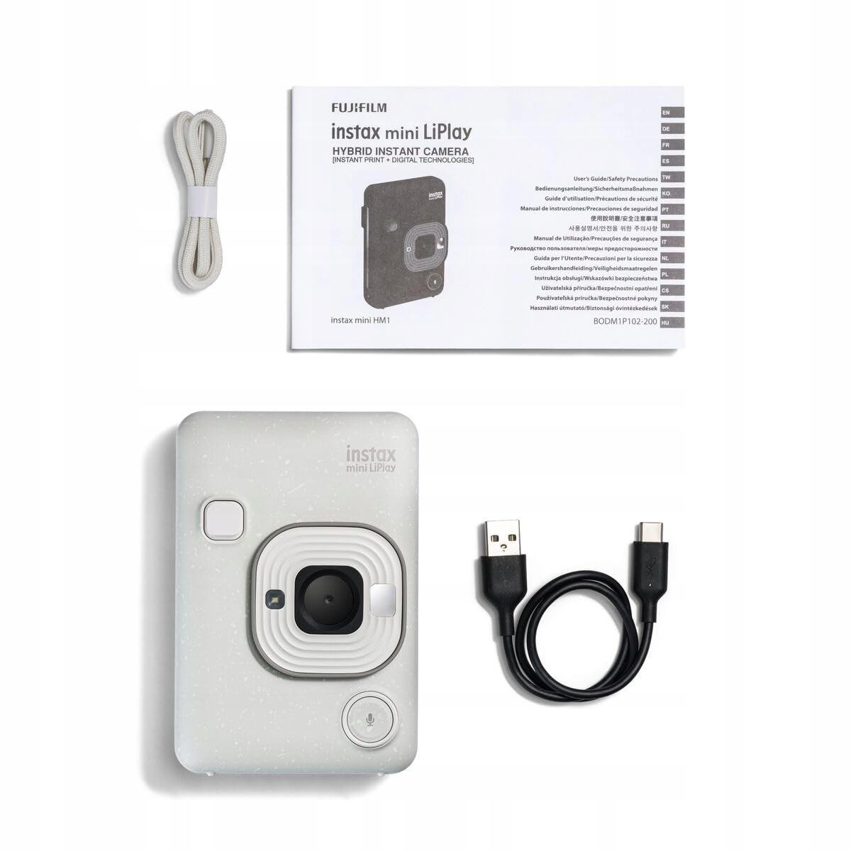 INSTAX Aparat Mini LiPlay 2 Misty White Drukowanie Zdjęć Bluetooth — miniatura 2