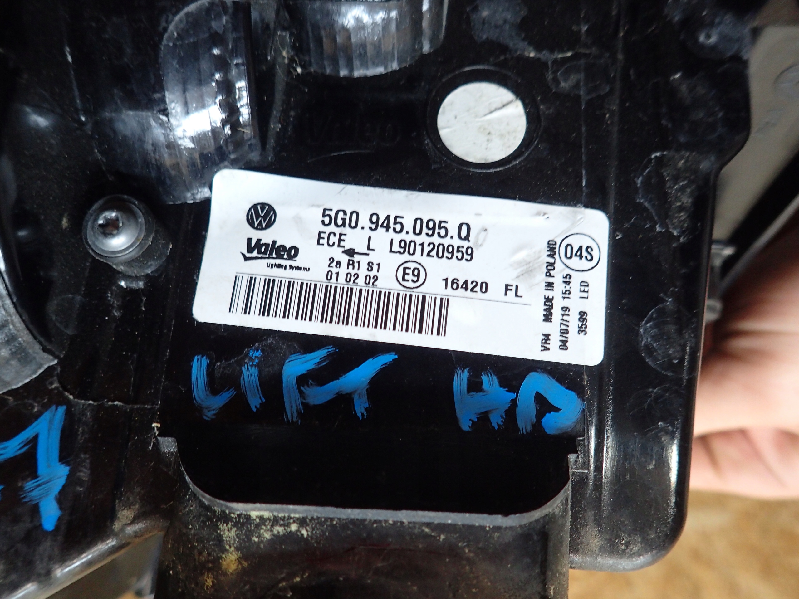 light rear part left VW GOLF VII 7 LIFT HB 5G0945095Q
