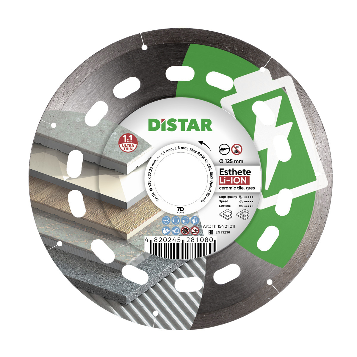 

Distar Tarcza Diamentowa Esthete Li-ion 125MM