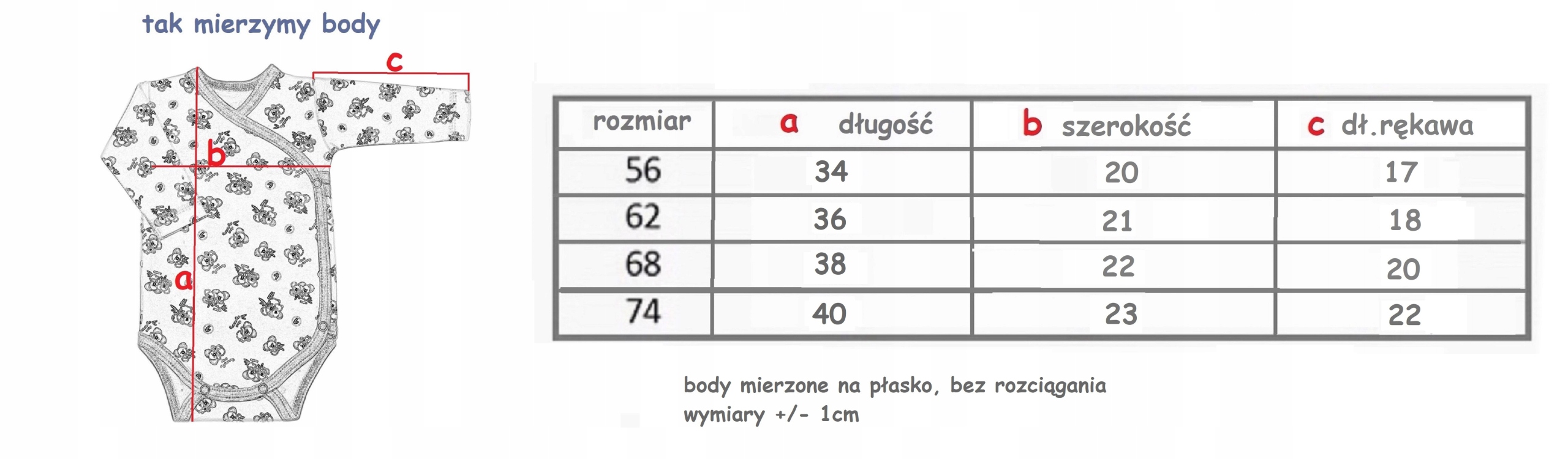 BODY KOPERTOWE DŁUGI RĘKAW r.74 RETRO ROSES /47/ Materiał dominujący bawełna