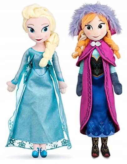 Kraina Lodu Frozen Anna Elsa Lalka Maskotka Zabawka Figurka Elza 40 CM