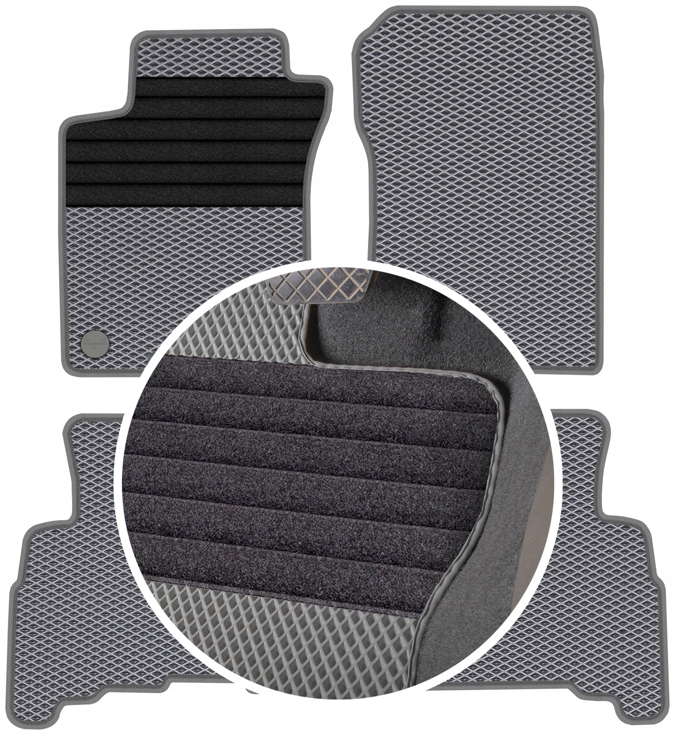 Land Cruiser J150 Long 5D 09-17 Gumové rohože Eva Eternity Romby