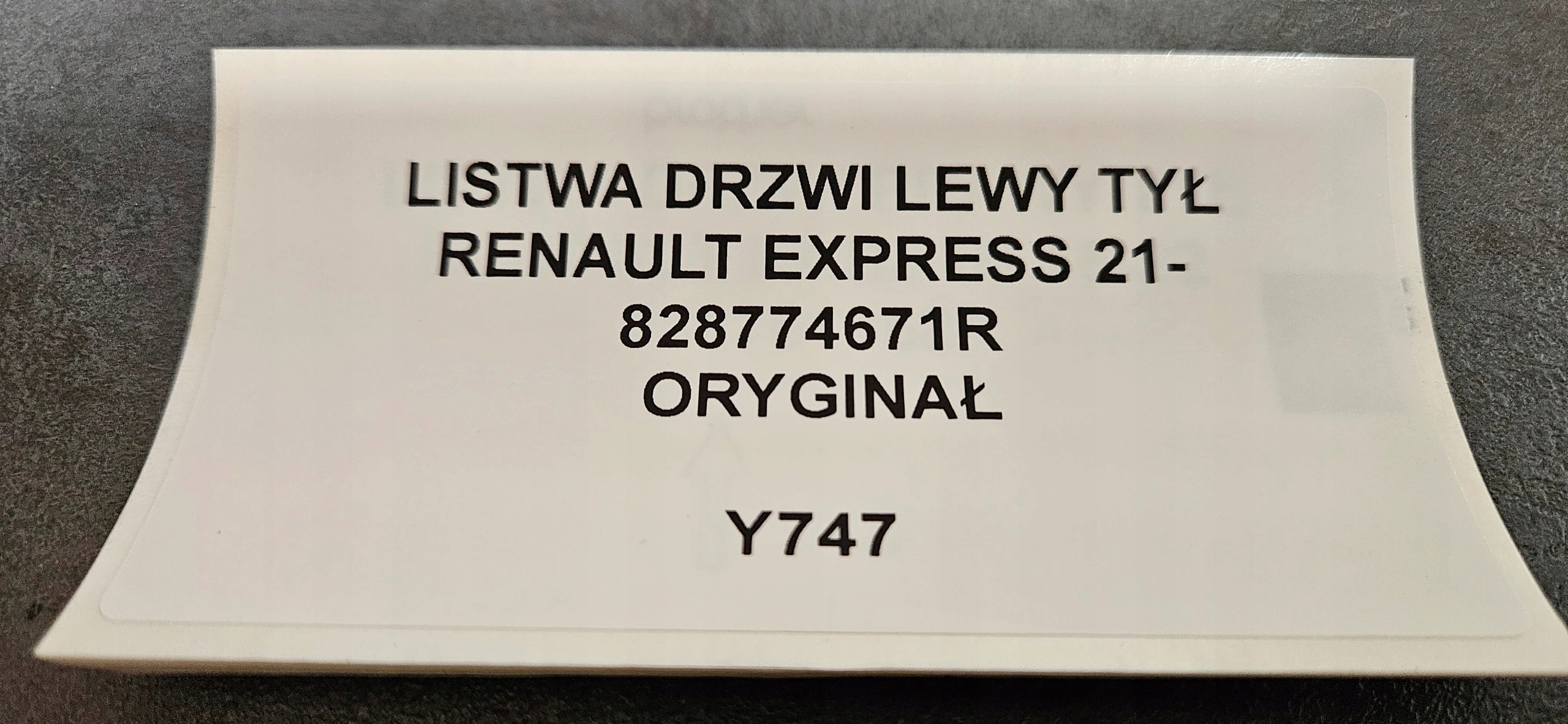 moulding door left rear part RENAULT EXPRESS 21- ORG