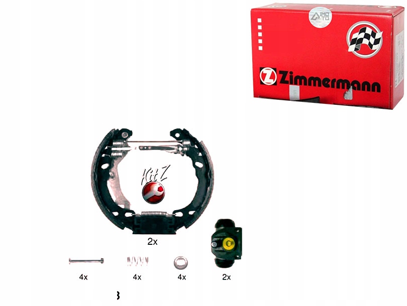 20990.124.3 - КОМПЛЕКТ ЧЕЛЮСТЕЙ С ЦИЛИНДРАМИ FIAT PANDA ZIMMERMAN