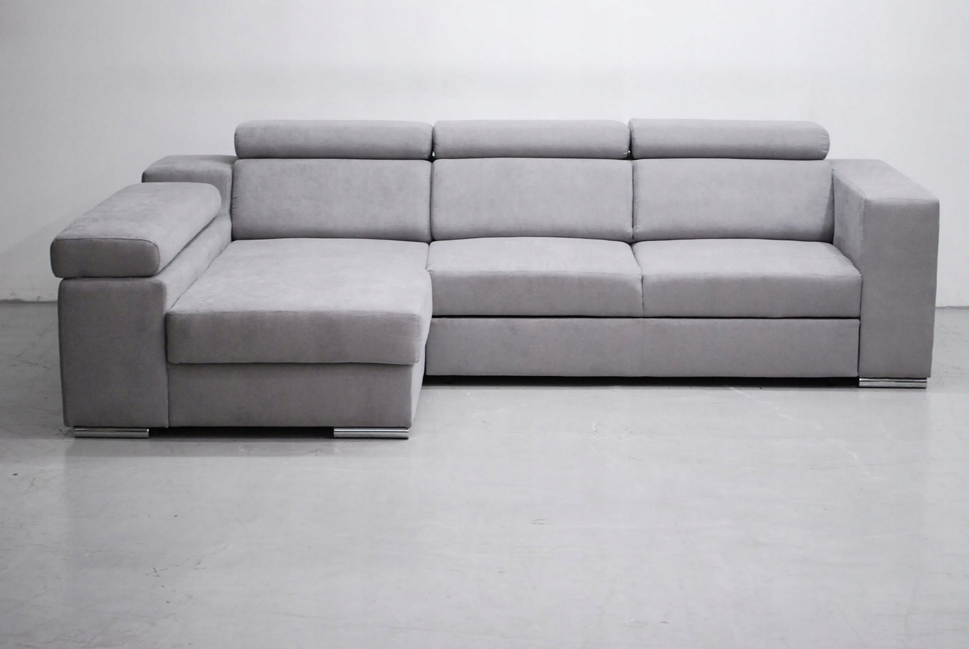 PHL DESIGN NOWOCZESNY NAROŻNIK funkcja spania pojemnik regulowane zag enjoy Głębokość mebla 180 cm