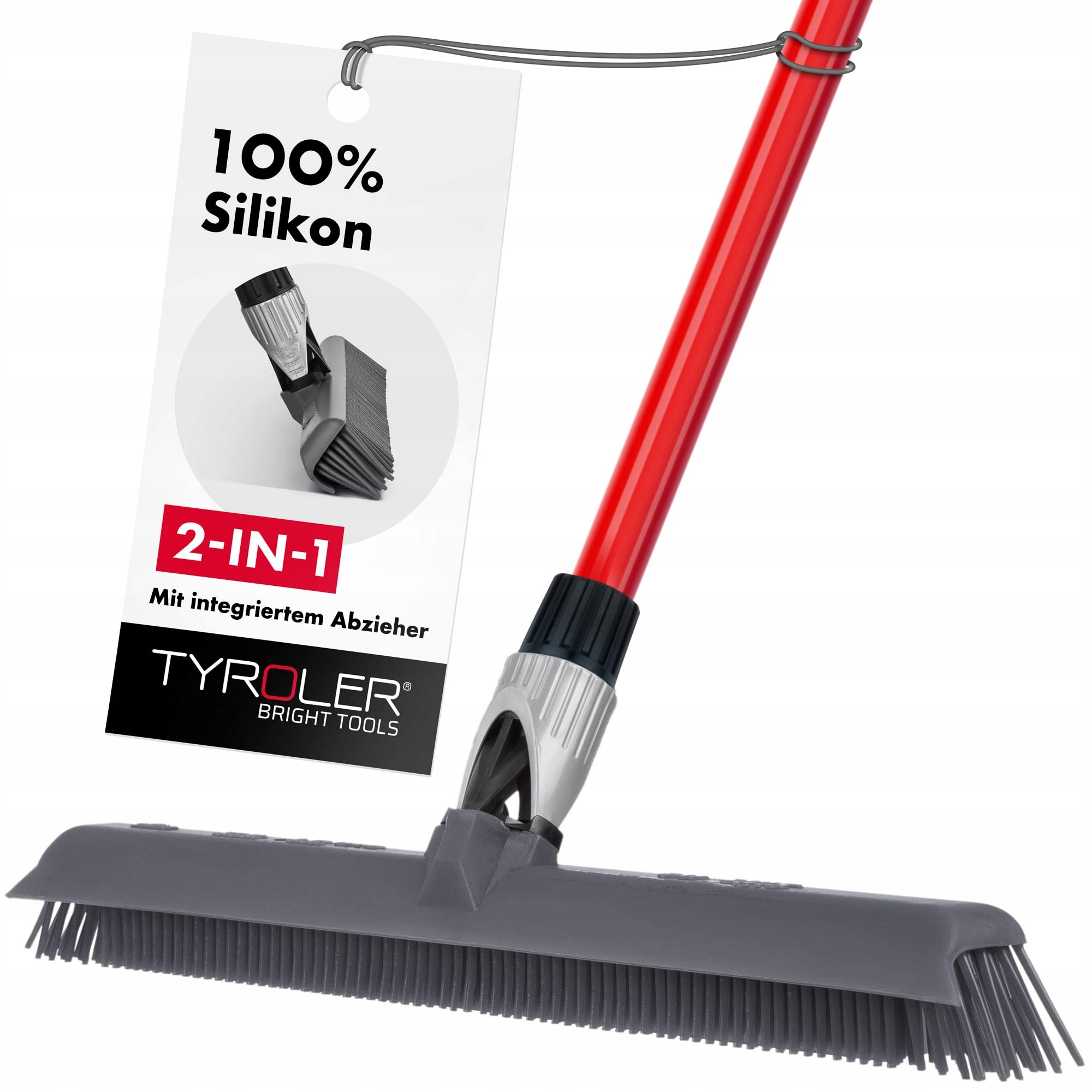 Silikonová metla Tyroler Bright Tools 41 cm pro úklid domu a zahrady
