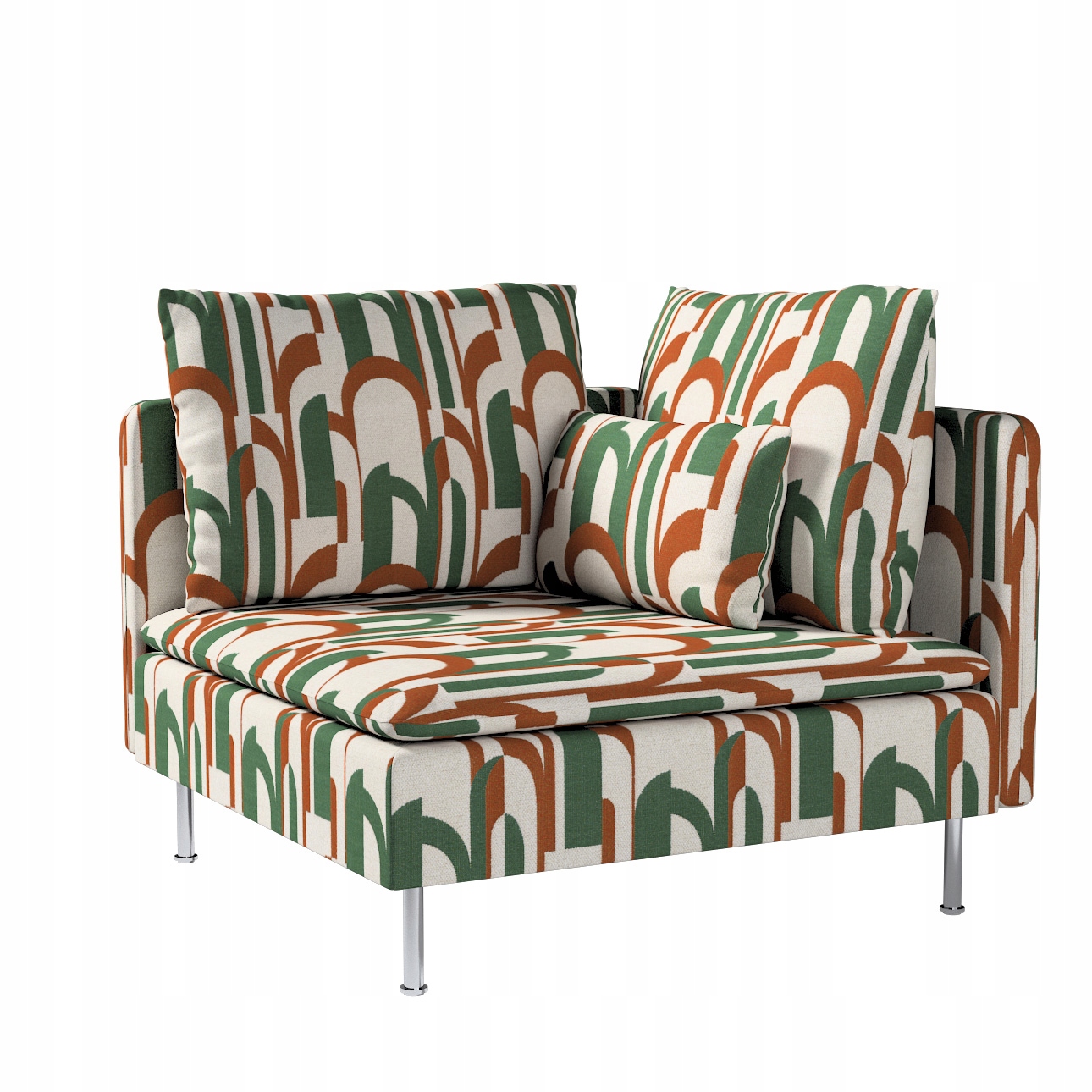 Obal na rohovou sekci Söderhamn Ikea zelený