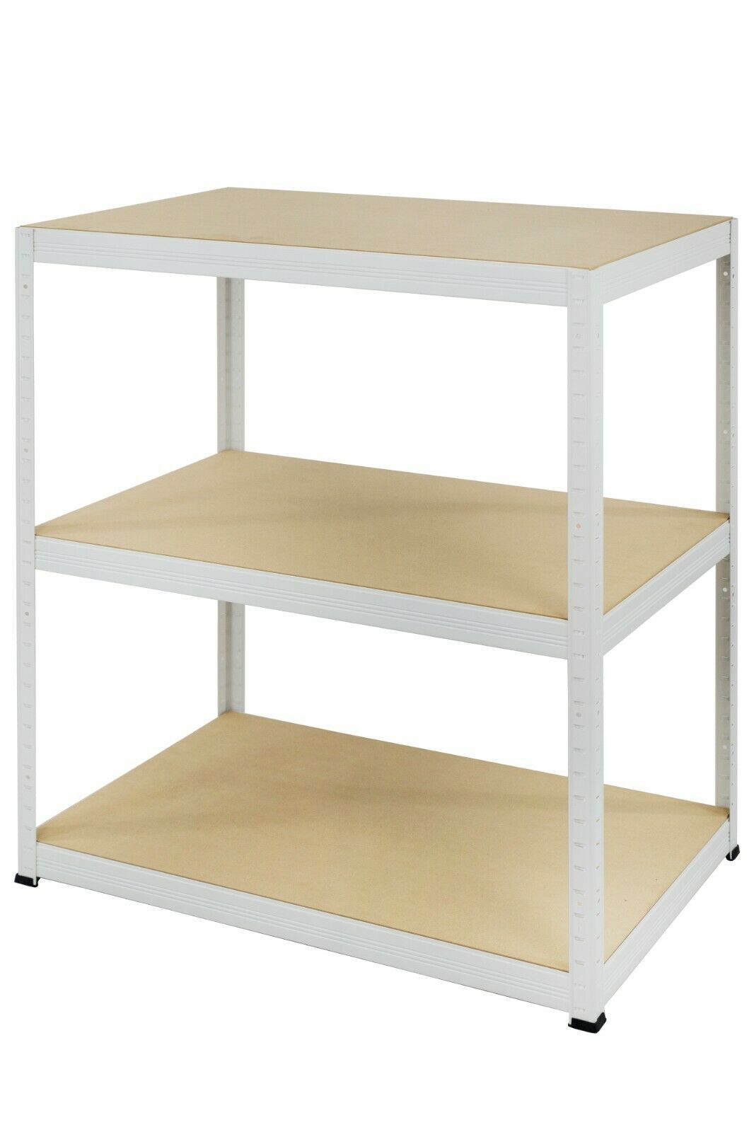 Kovový regál do nemocničního skladu Helios bílý 106x120x30 3x400 kg