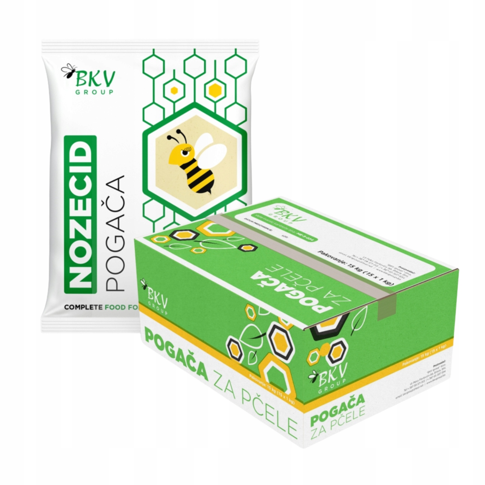 Těsto pro včely s noževitem 1kg x 15ks krmivo pro včely Bkv Fondant