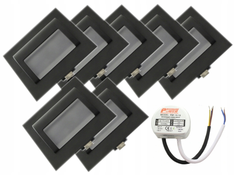 Set Schodišťové osvětlení 7x napájecí adaptér.