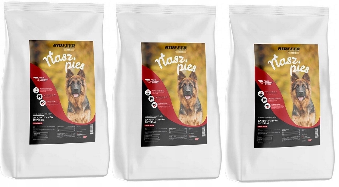 Levně Biofeed suché krmivo pro psy s hovězím masem 3x7,5 kg