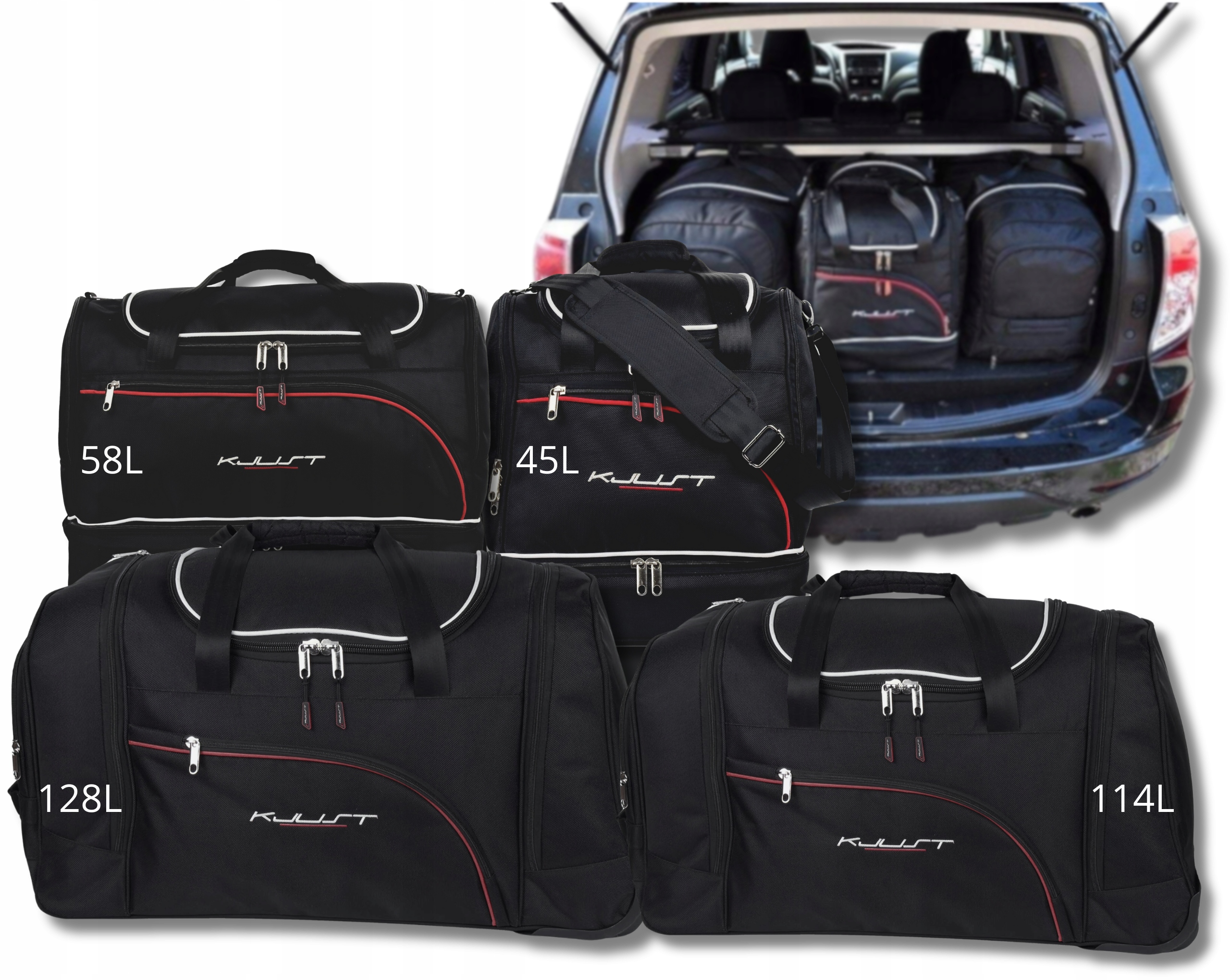 Cestovná Taška Do Kufra Subaru Forester 2008-2013 4 ks