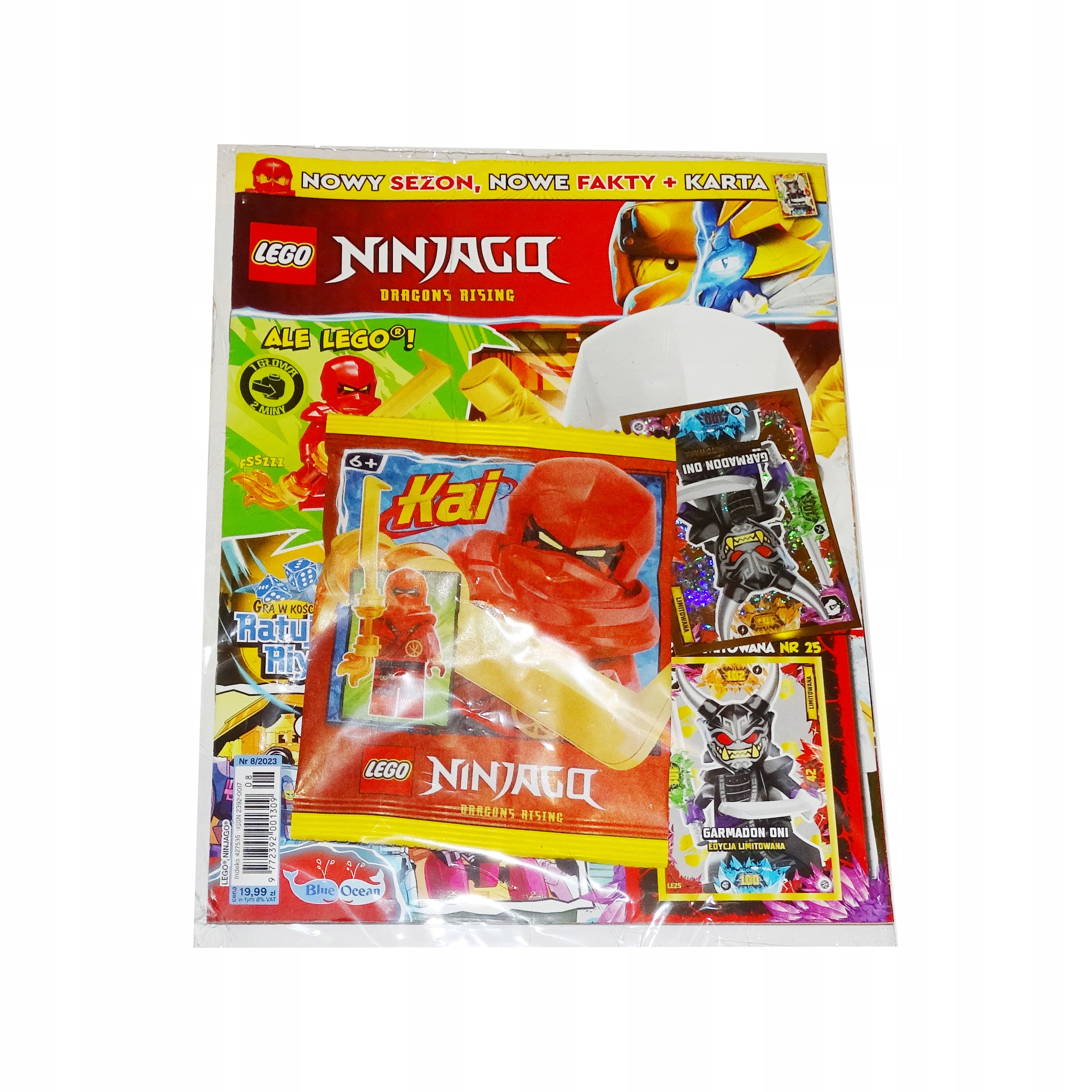 Gazeta magazyn Lego Ninjago 8/2023 + klocki