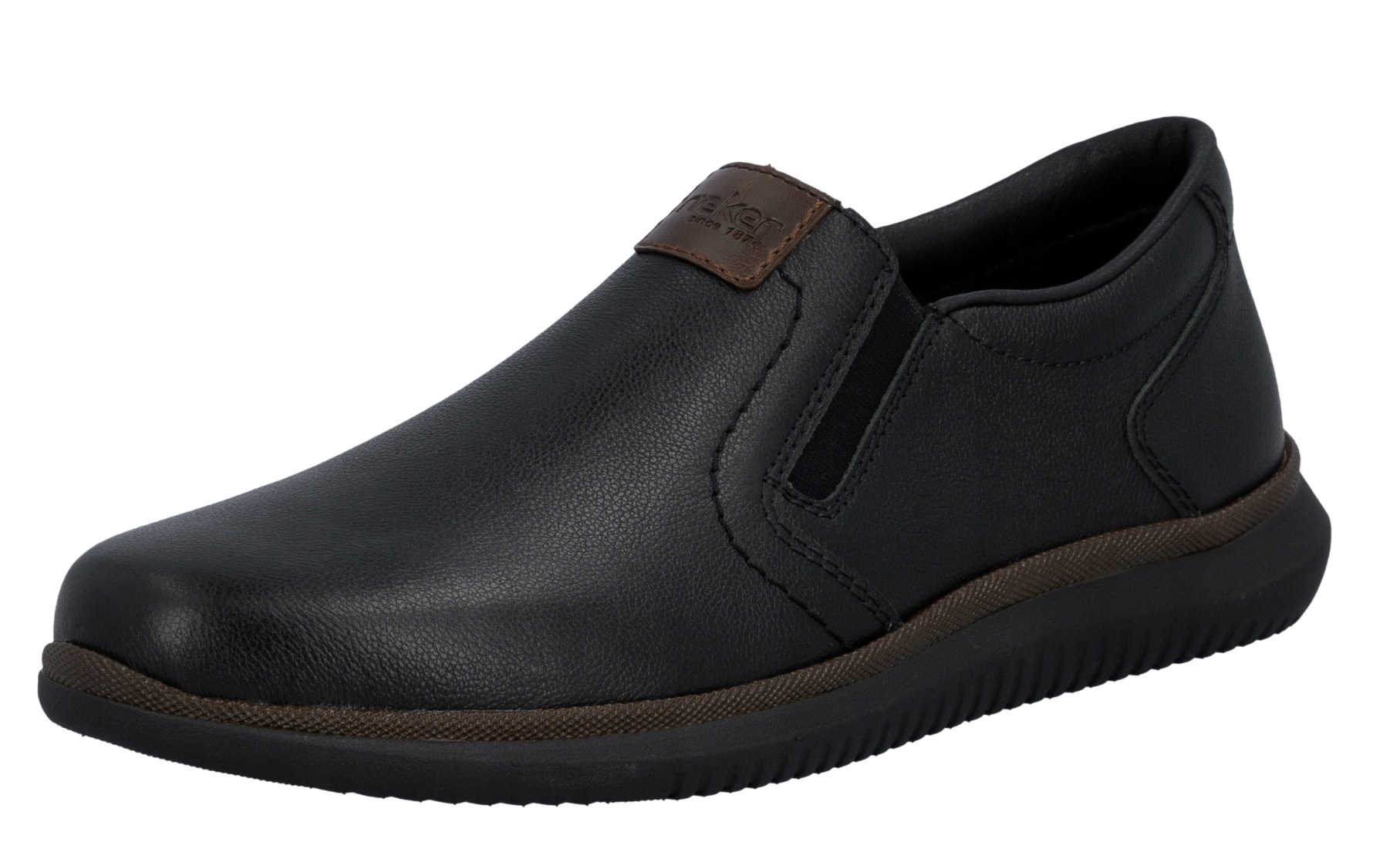 Rieker 10456-00 vel.41 černé kožené polobotky mokasíny pánské, velikost H