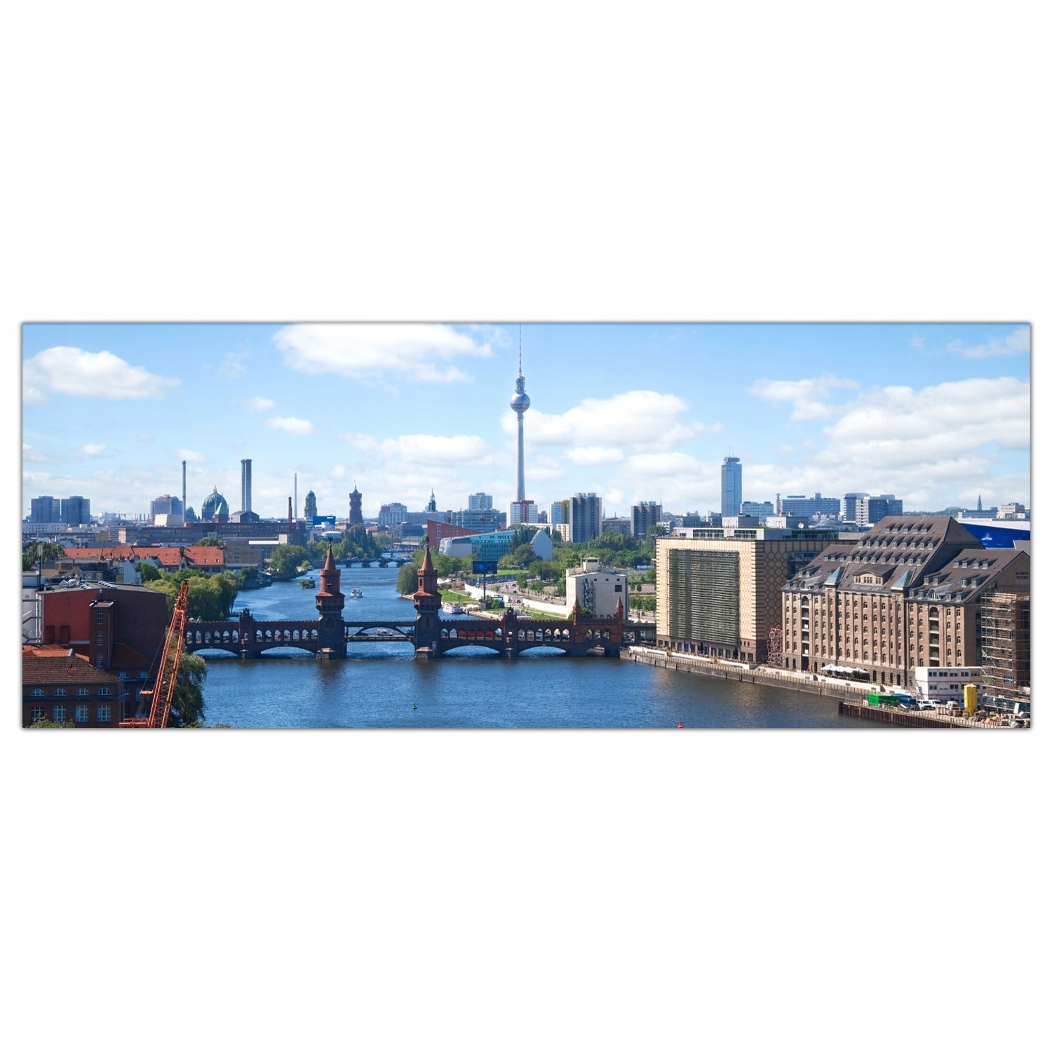 Berlín Město Krajina 125x50 Lacobel do kuchyně