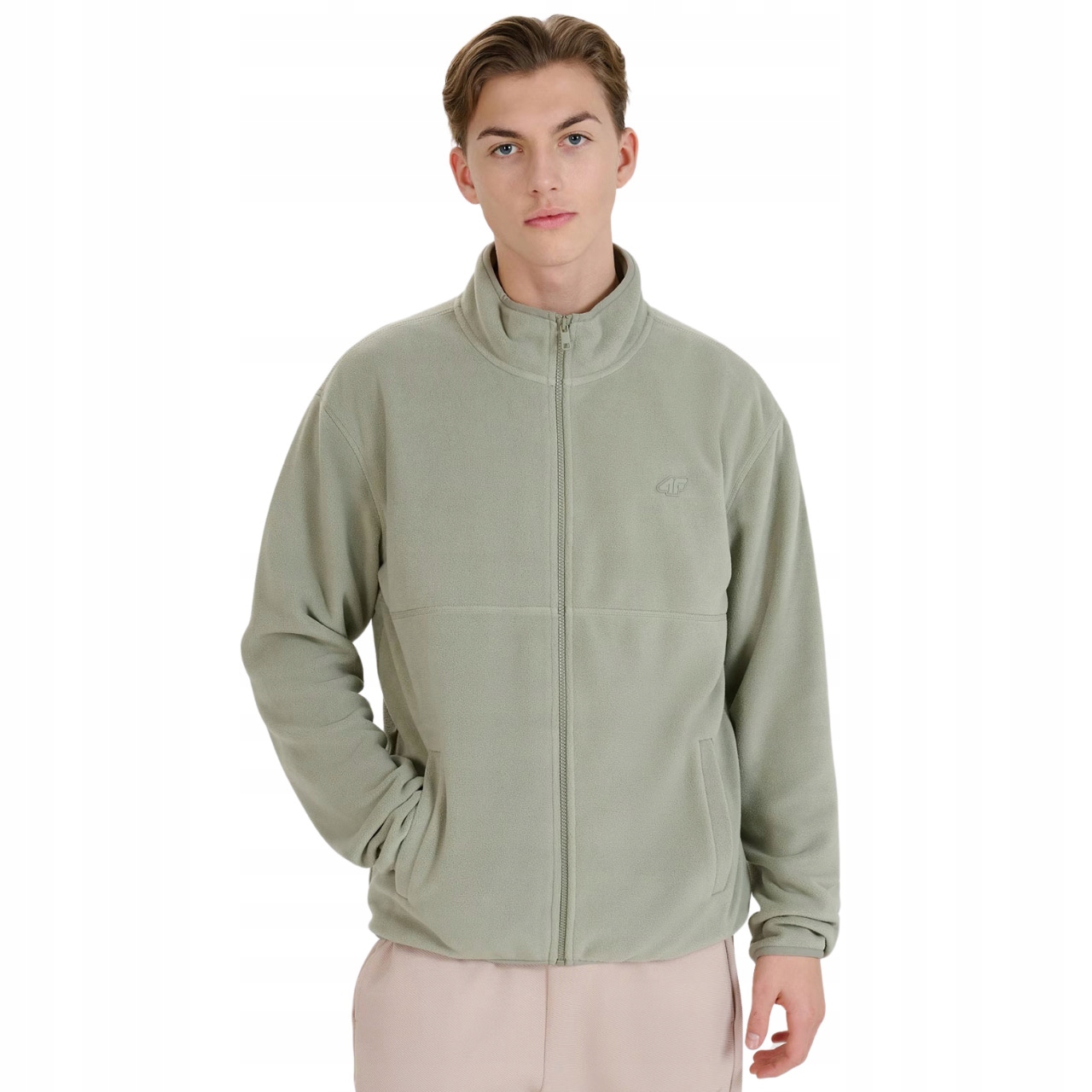 Polar męski 4F M320 oliwkowy 4FWSS25TFLEM320 44S R. S