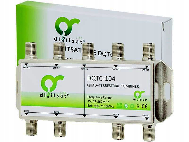 

Zwrotnica Sumator Quad 4x Sat Tv Dvb-t Digitsat