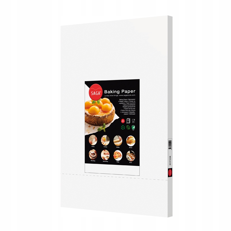 Papier do pieczenia Saga 60x40 cm biały 500 szt.