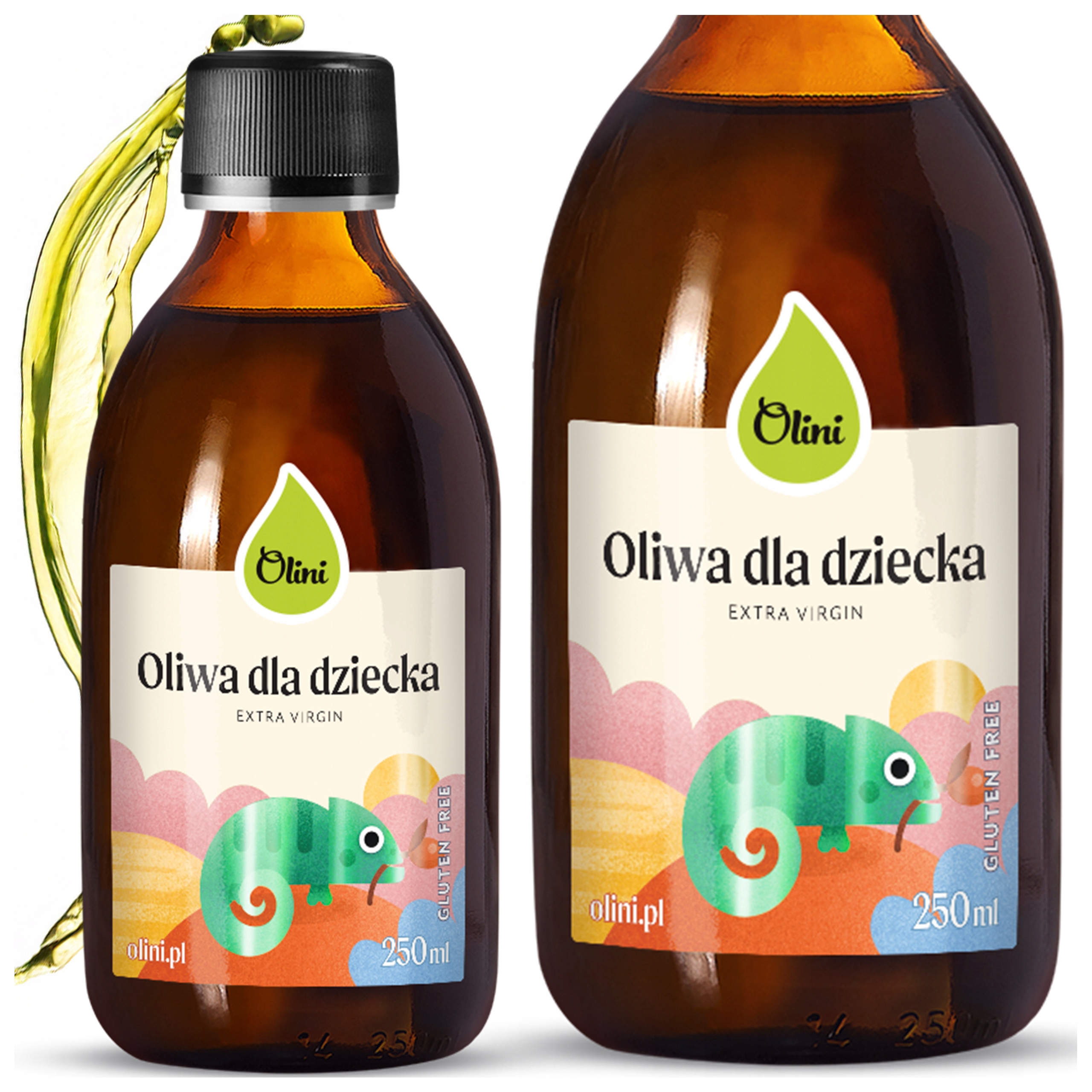 Levně Dětský olivový olej Olini 250 ml lisovaný za studena, nerafinovaný