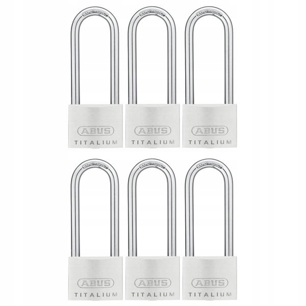 Zestaw 6 Kłódek Abus 64TI/50HB80 Titalium System Jednego Klucza