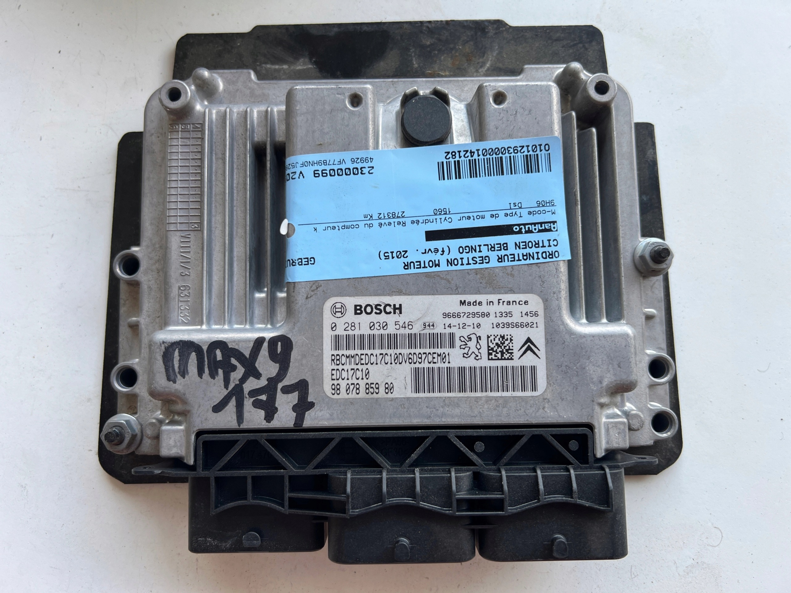 CITROEN BERLINGO 0281030546 9666729580 9807885980 computer Originale