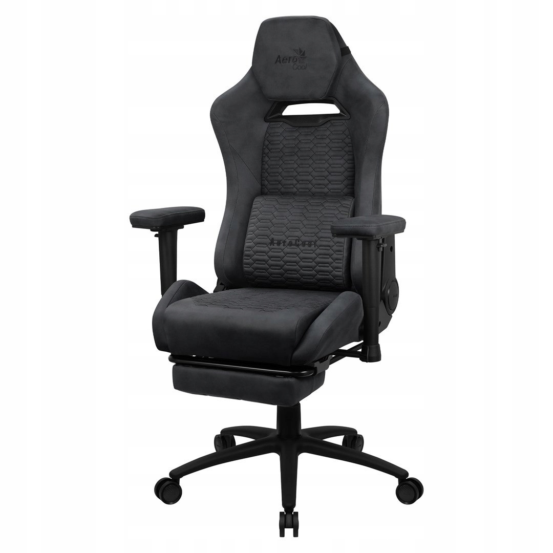 Aerocool ROYAL AeroSuede Gamingowy do 150kg Tkanina Slate Grey