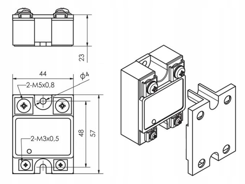 Przekaźnik Stycznik półprzewodnikowy SSR 60A DC/AC EAN (GTIN) 5905910089631