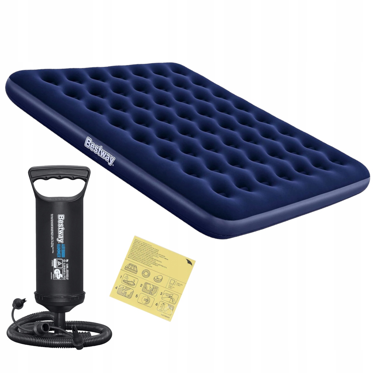 Nafukovací Matrace dvoulůžková matrace Bestway 67004 ruční pumpa