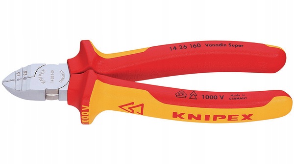 boční řezačka izolace, 160 mm v izolaci Vde do 1000 V Knipex, 14 26 160