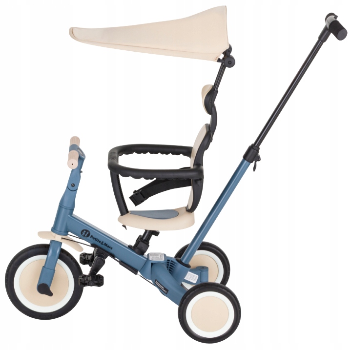 Petite&mars Rowerek Biegowy Turbo Plus Wielofunkcyjny 5w1 Daszek Rączka