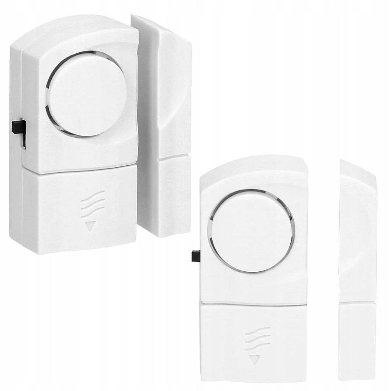 Bezprzewodowy Czujnik Otwarcia Drzwi Okna Mini Alarm Biały na Baterie