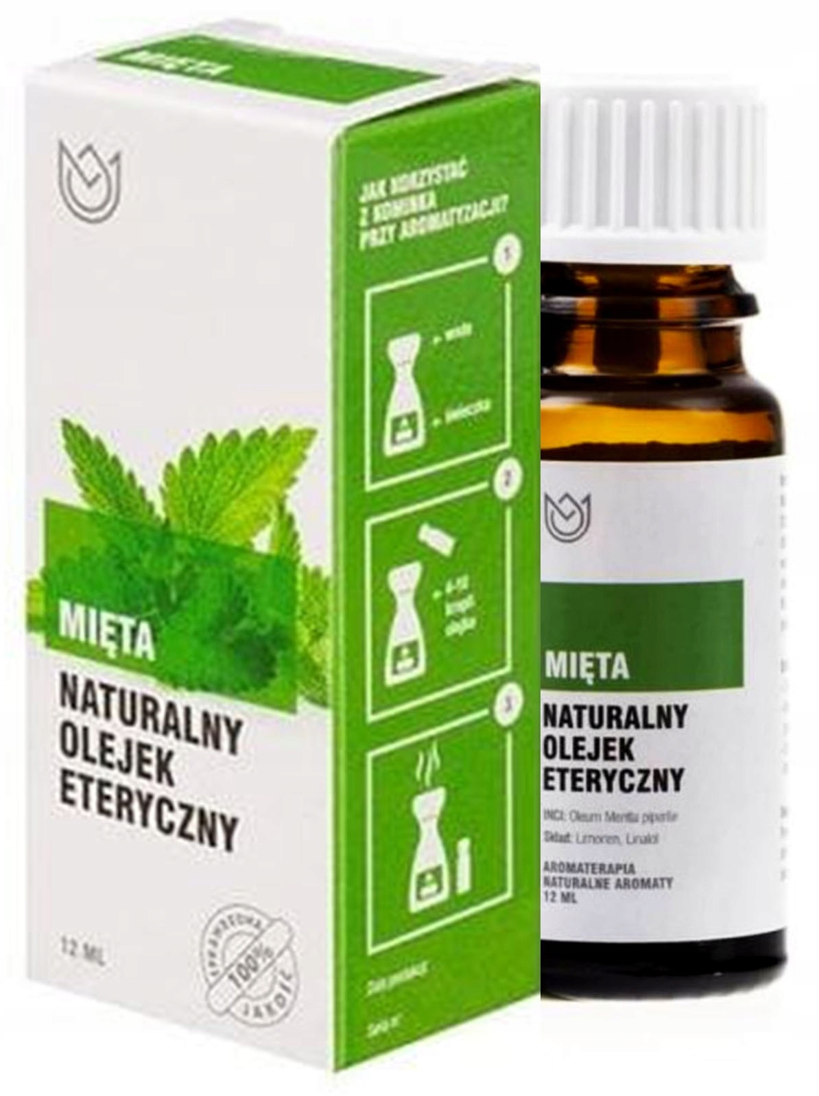 

Naturalny olejek eteryczny Mięta 12ml miętowy