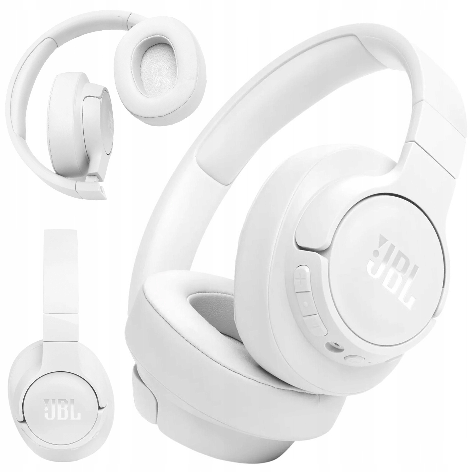 Bezdrátová Sluchátka Jbl Tune 770NC Bílá, Lehká, Sportovní, 70H Basy