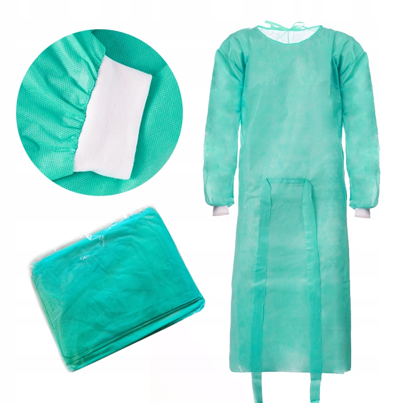 100x fartuch medyczny ochronny jednorazowy 30g