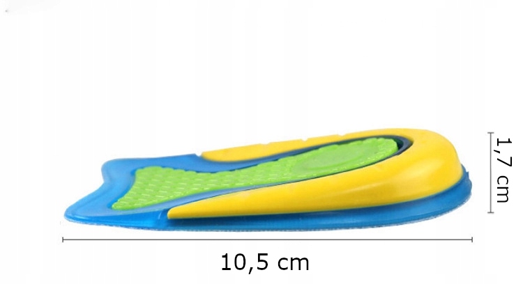 PODPIĘTKI WKŁADKI ŻELOWE DO BUTÓW WARSTWY OSTROGI Model HSBB