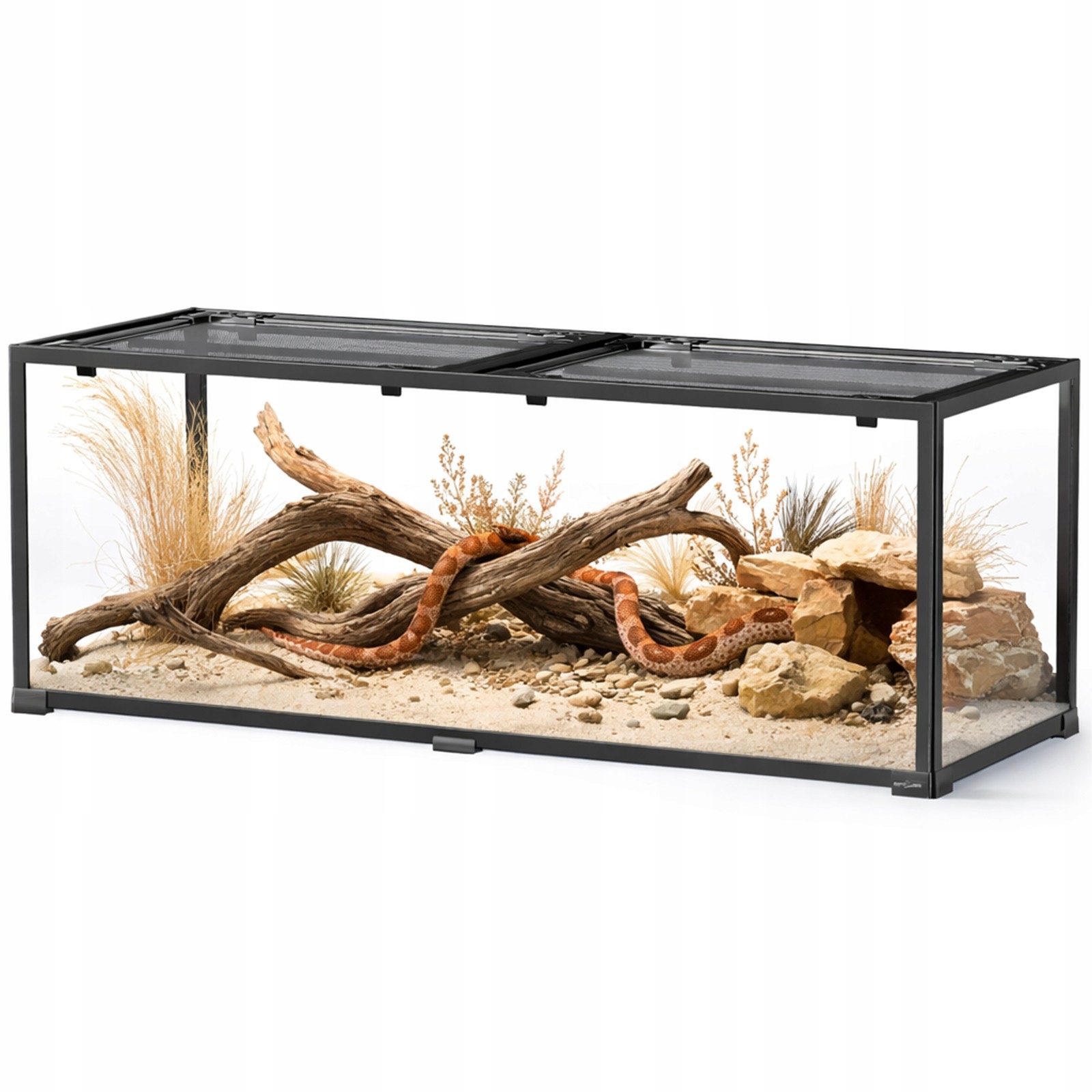 Terrarium Repti Zoo 120X45X45 Duże Szkło Hartowane Z Wentylacją Siatką