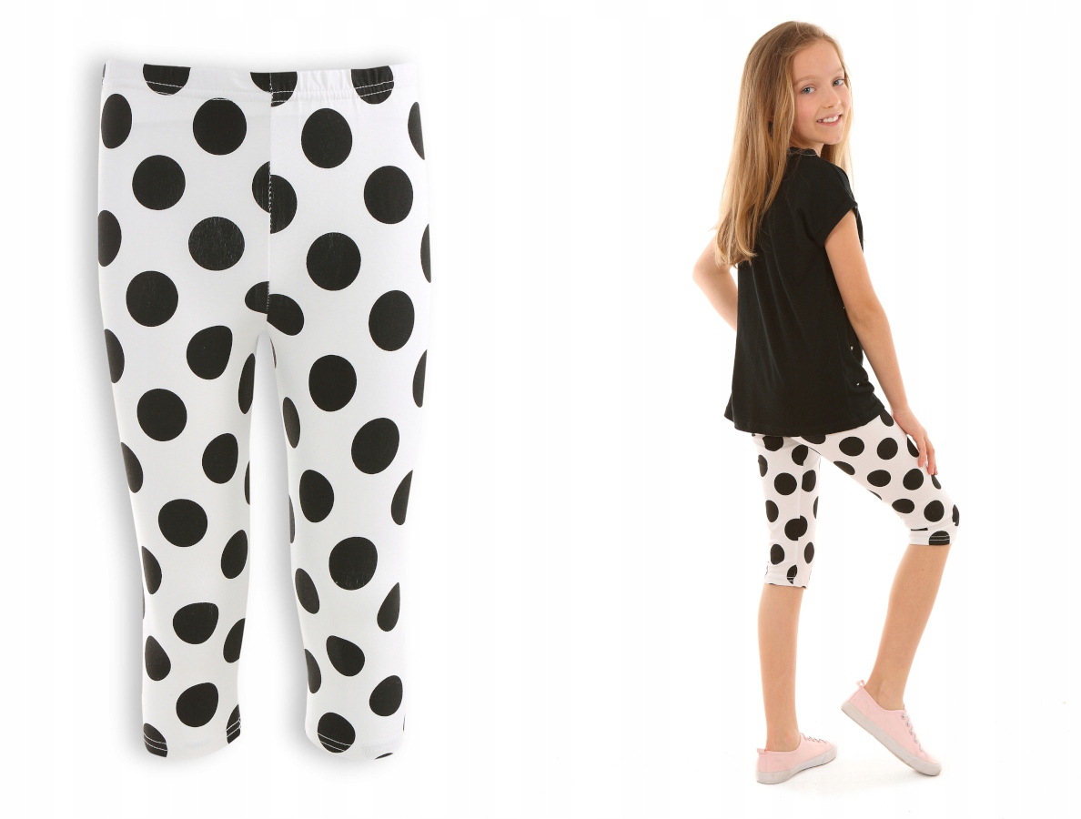 

Legginsy 3/4, getry Nadruki - 122 Kropek 012