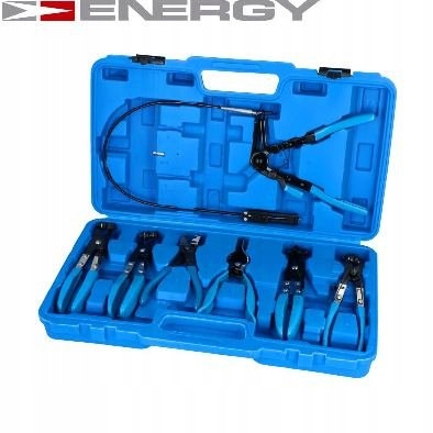 ZESTAW PROFESJONALNYCH KLESZCZY I CHWYTAKOW 7 EL