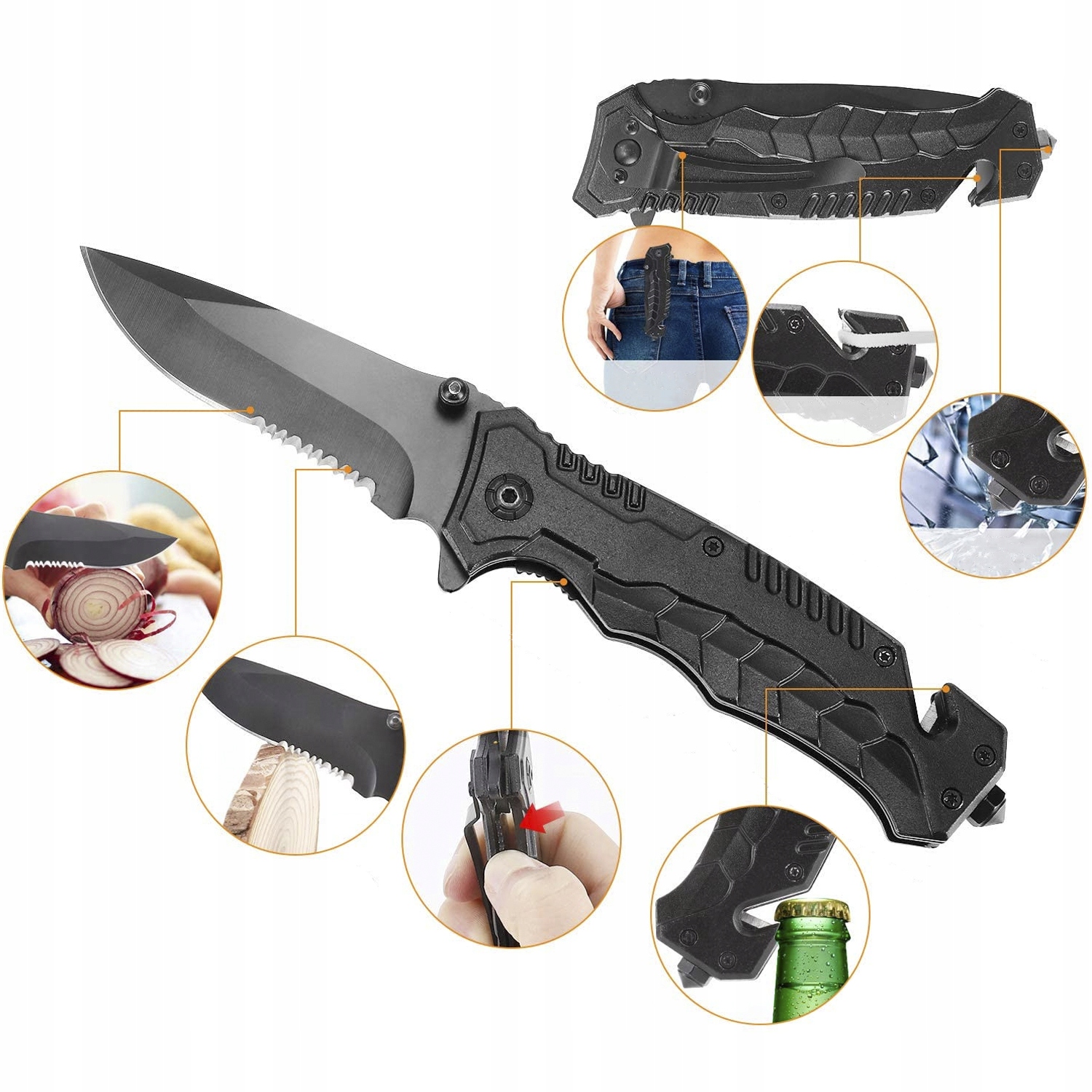 Wojskowy Survivalowy Zestaw Przeżycia Survival Niezbędnik Multitool 32el XL Kod producenta NIEZBĘDNIK SCYZORYK MILITARNY NÓŻ NOŻYK BIWAK