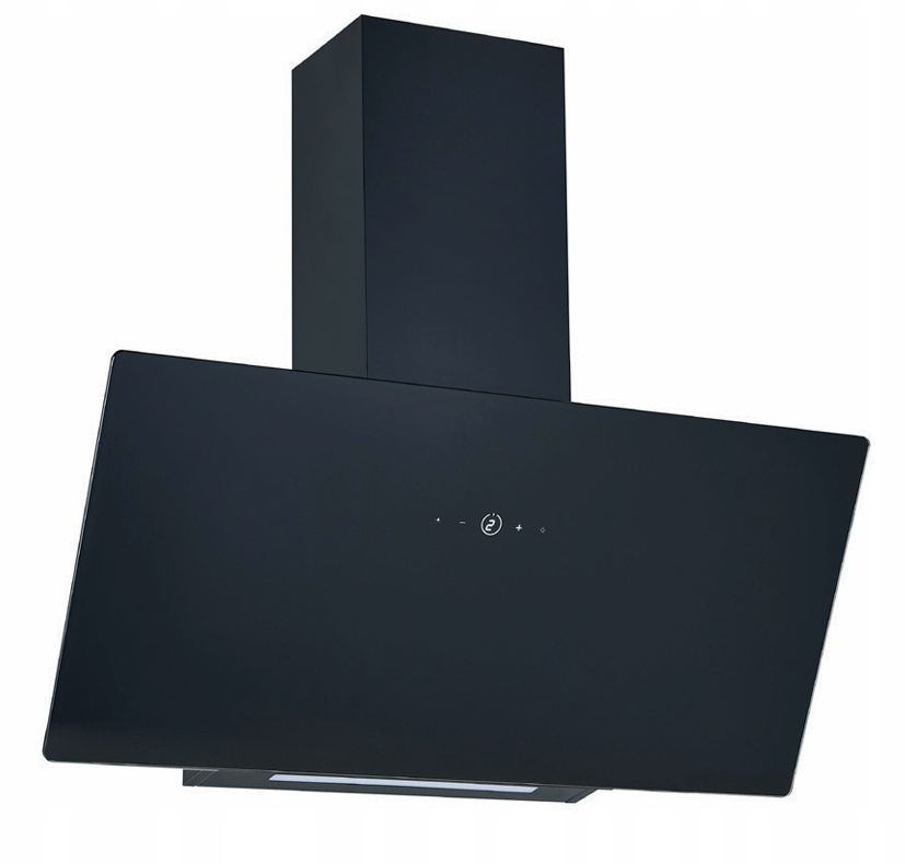 Okap Kominowy Skośny Kuchenny Pochłaniacz Led 80cm Przyścienny 589,6m3/h