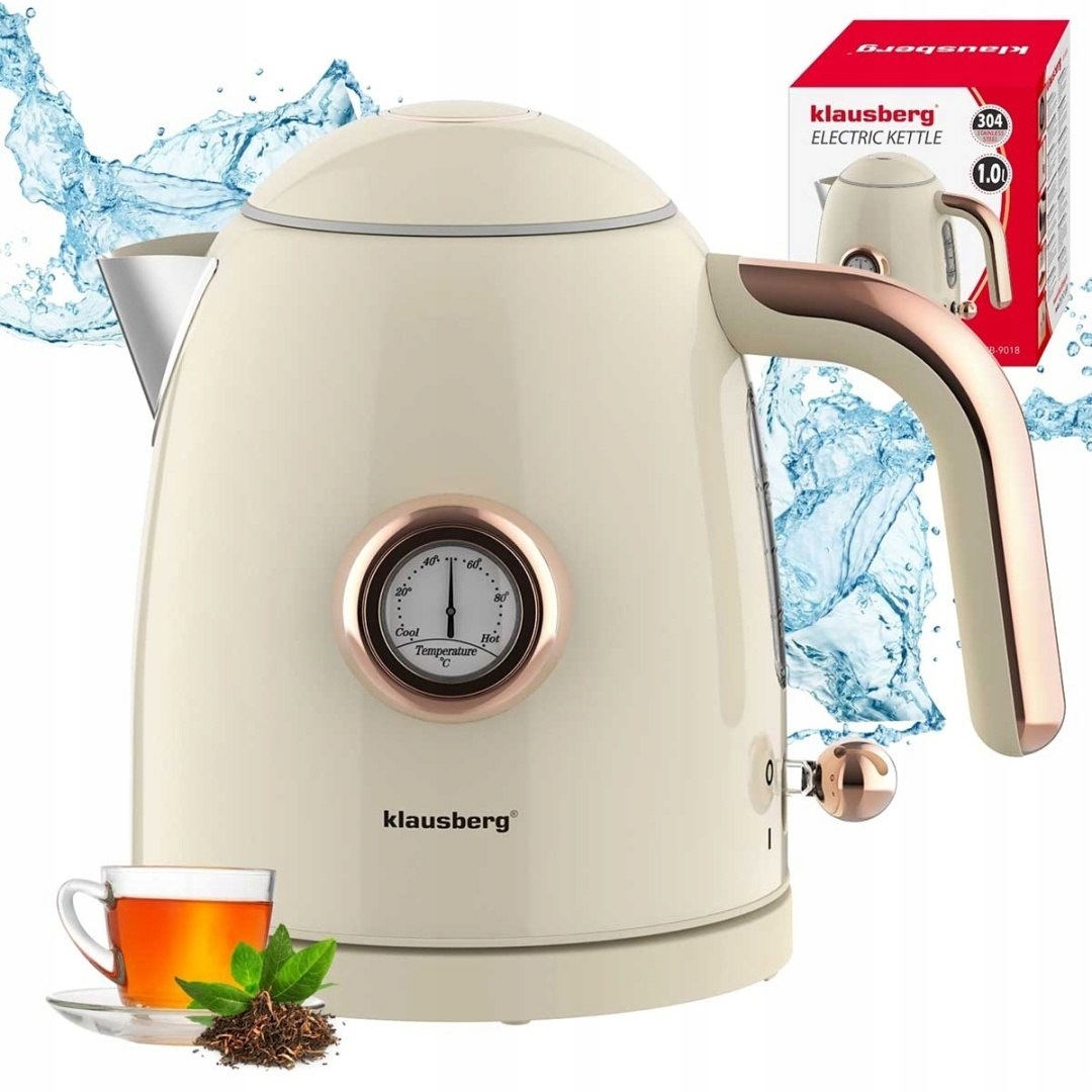 Elektrická Konvice 1 L S Teploměrem Klausberg KB-9018