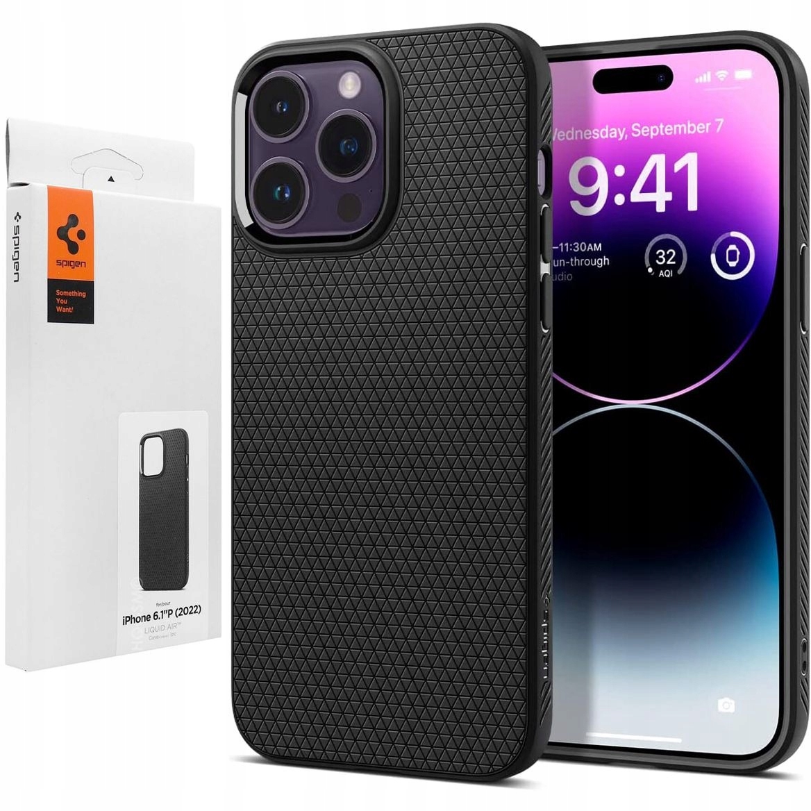 

Etui do iPhone 14 Pro, Spigen Liquid Air, Black
