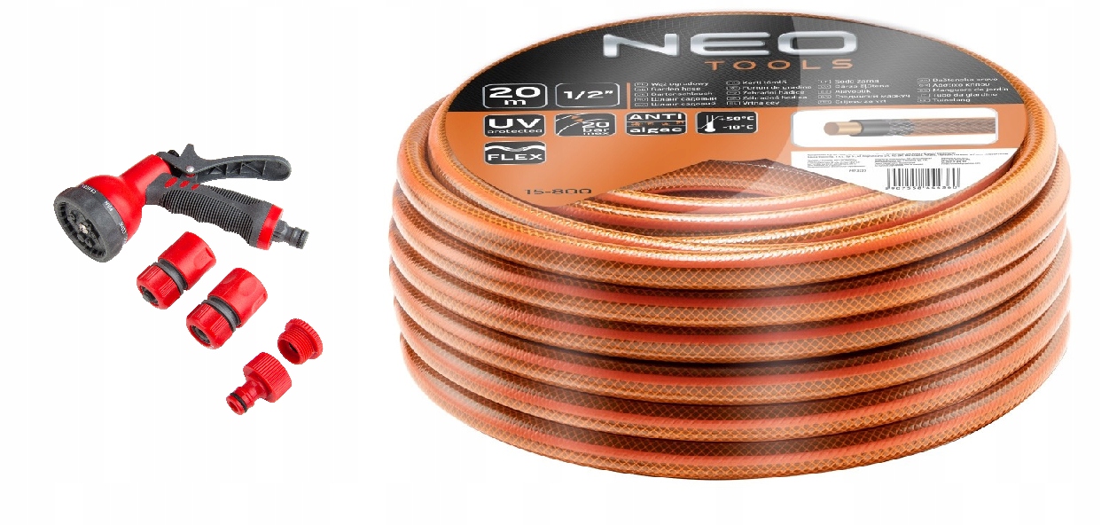 Neo Hadice 4-VRSTVÁ 20 Bar 1/2 30 M Zavlažovač
