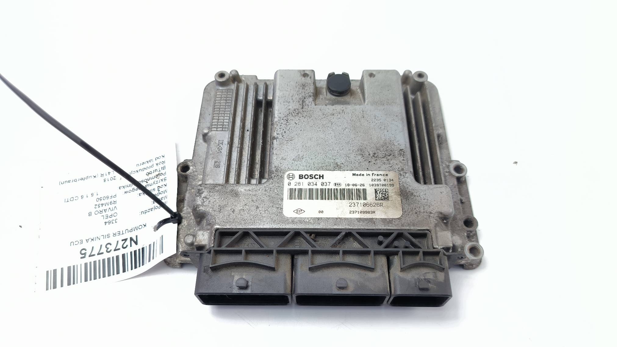 computer motore ECU 237106626R OPEL VIVARO B