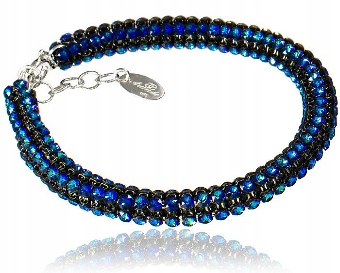 Crystallizované Krystaly, náramek Bermuda Blue