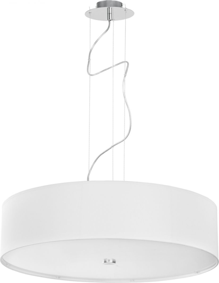 Lampa Sufitowa Wisząca Nowodvorski Viviane 3x E27 Biała Tkanina 63 cm
