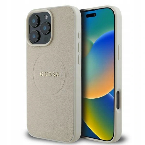 Pouzdro Guess Magsafe Obal Pro Iphone 16 Pro Max, Béžové