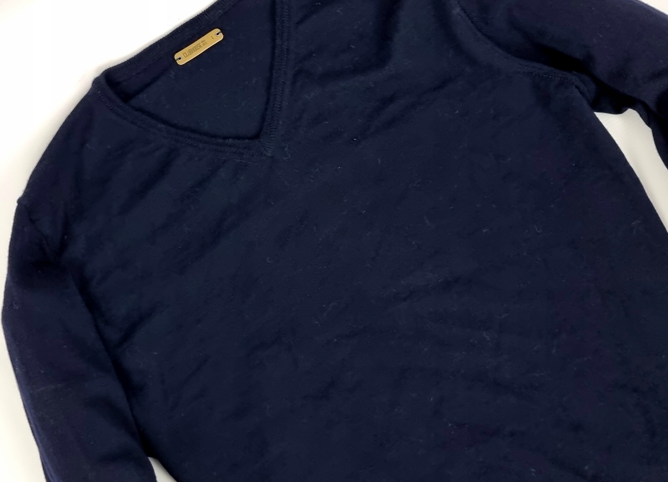 CLUBHOUSE SWETER WEŁNA MERINO L JAK XL Marka inna