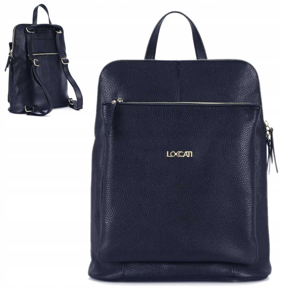 Miejski plecak damski skórzany torebka 2w1 ze skóry naturalnej Loccati a4