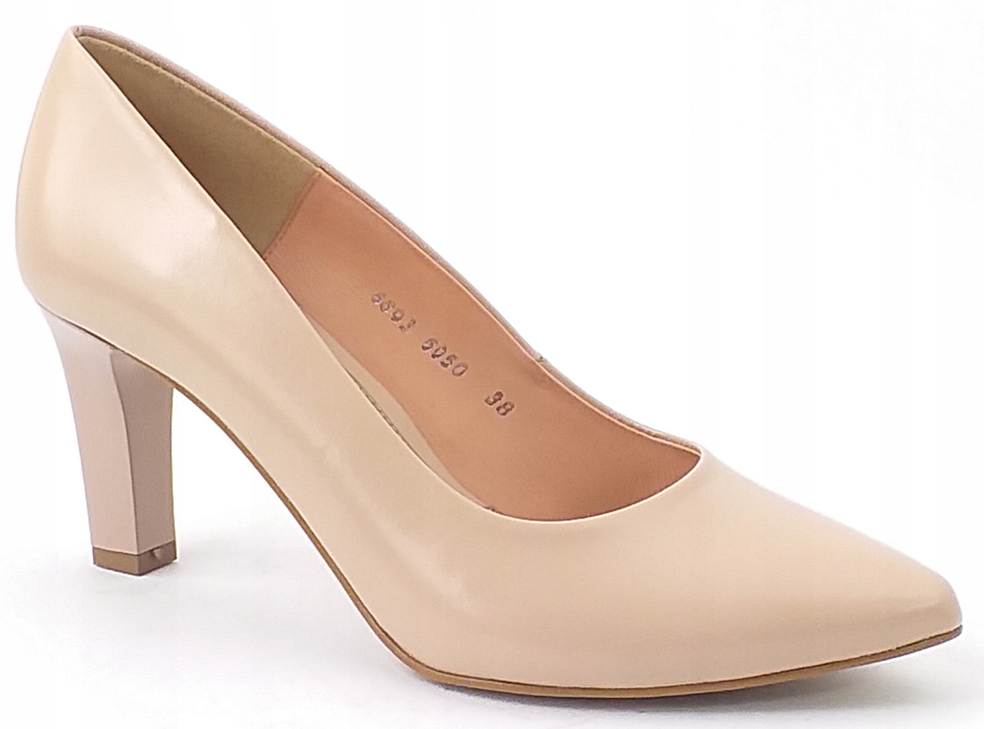 Czółenka Baldaccini 6050/100 Skórzane Obuwie Damskie Na Szpilce Beżowe 39